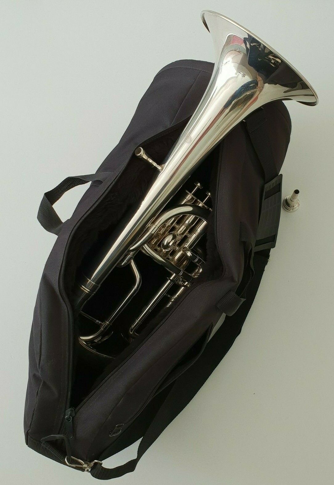 USED Besson Tenor Horn Eb Silver 950 GS Sovereign Denis Wick Mouthpiece Carry Case