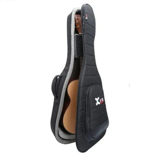 Xvive Acoustic Dreadnought Guitar Gig Bag Case 30mm Padded With Shoulder Straps|
