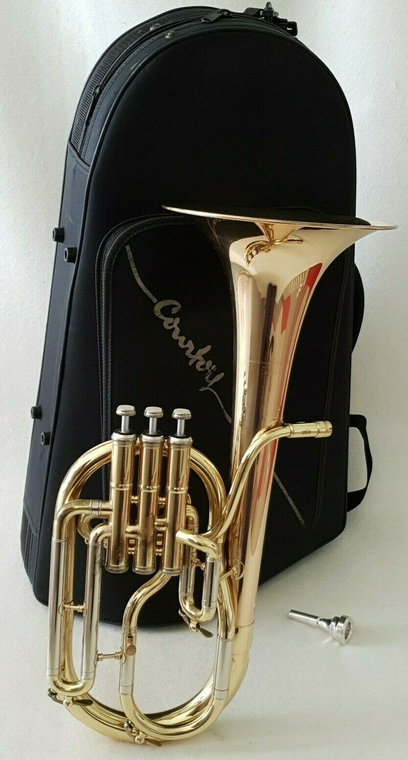 USED Antoine Courtois Tenor Horn 180R & Courtois 4AL Mouthpiece & Soft Deluxe Case