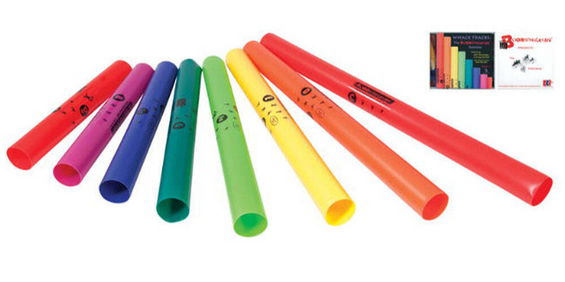 Boomwhackers Power Pack Tubes - Set of 8 Tubes, 2 Octavator Caps & CD/DVD,