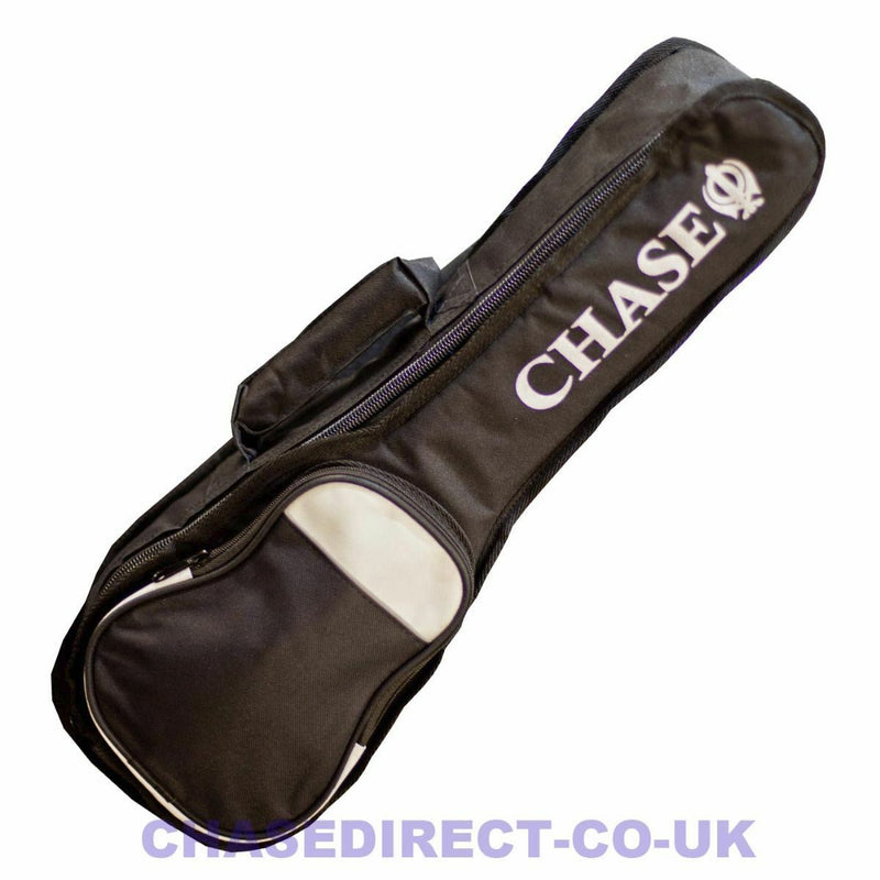 Soprano Ukulele Chase Gig Bag Soft Case with 10mm Padding & Shoulder Strap -
