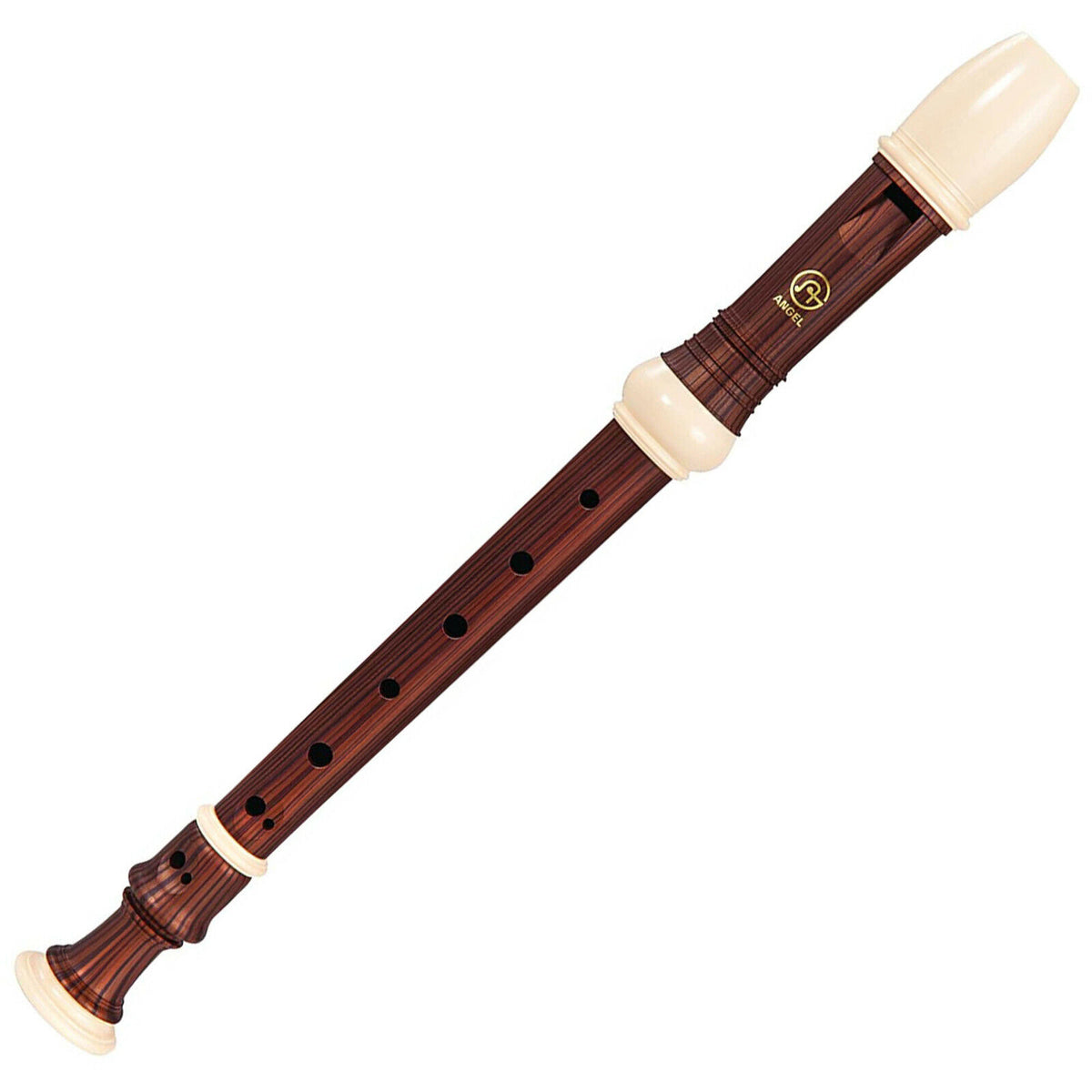 Angel Recorder Instrument Recorder Soprano Descant In Key of C With Bag Angel Wood Grain Design
