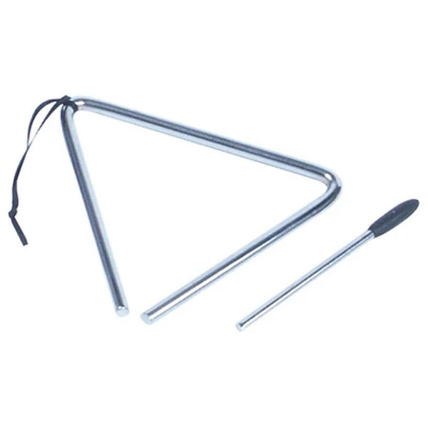 PP Percussion 6'' Triangle & Beater | Handheld School Classroom Music Dance Kids.