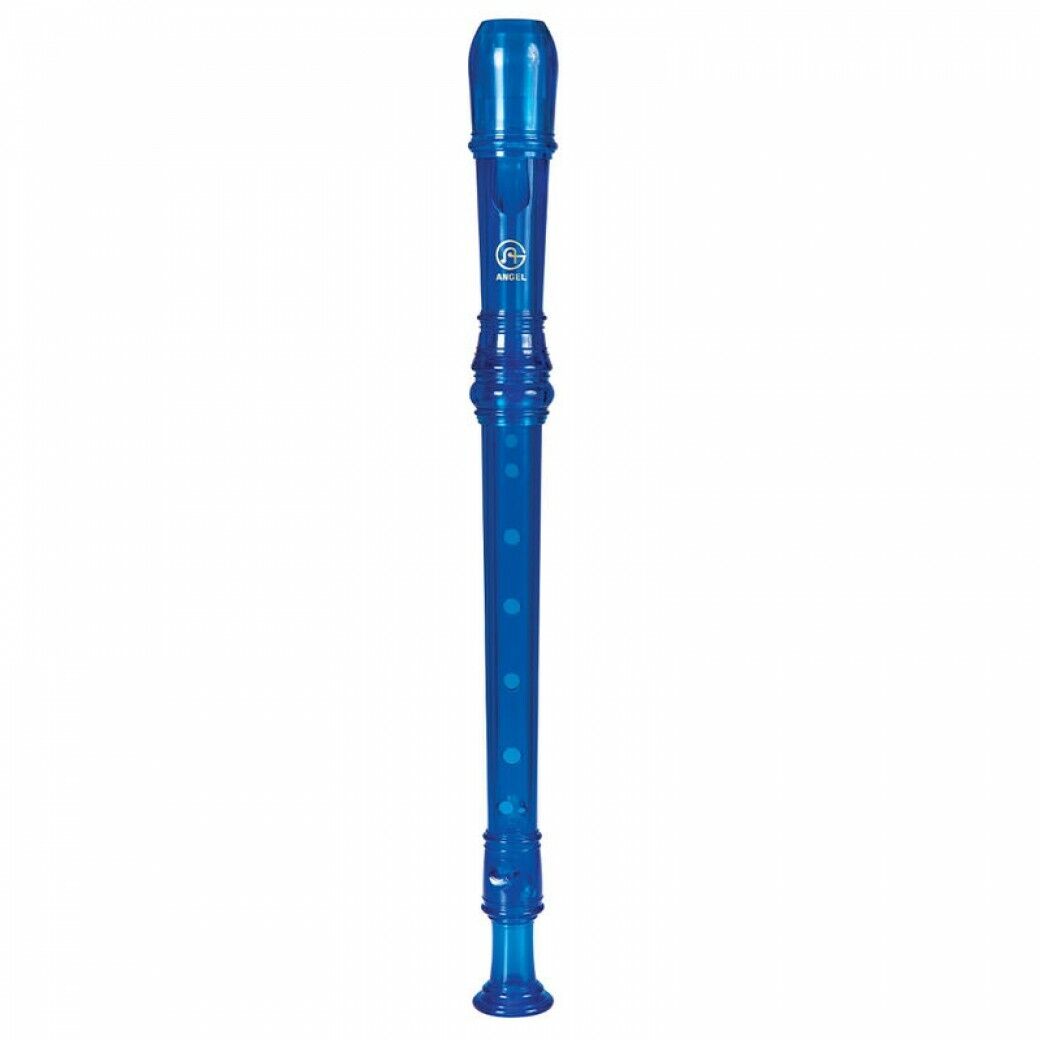 Angel Recorder Soprano Key of C with Case - Children's School Outfit in Blue