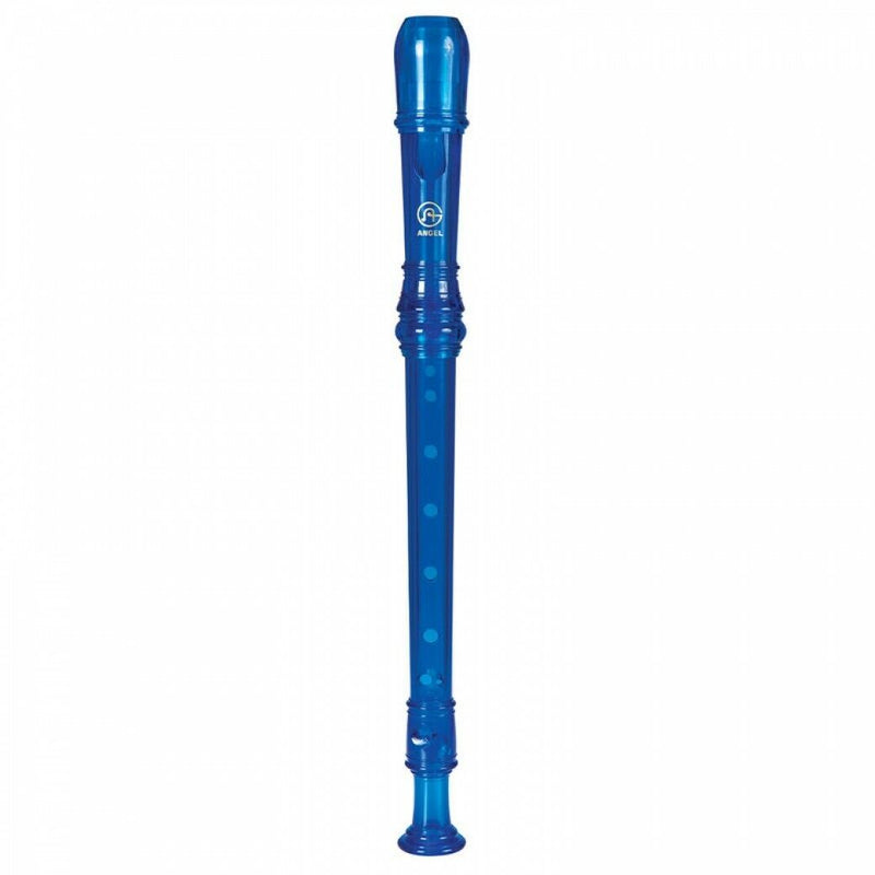 Angel Recorder Soprano Key of C with Case - Children's School Outfit in Blue