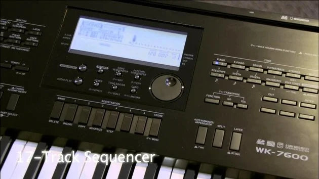 Casio WK 7600 Portable Keyboard in Black 76 Touch Sensitive Keys 8